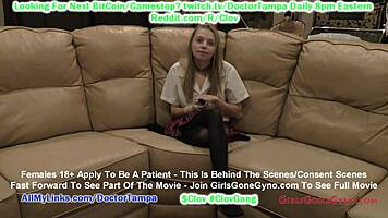 I felt so nervous during Ava Siren’s 1st gyno exam with Doctor Tampa