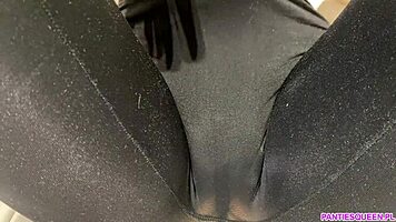 Showing Huge Cameltoe In Wet Lingerie!