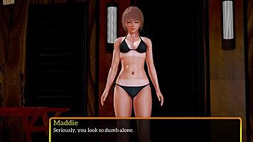 in my new family, the redhead milf seduces the blonde teen