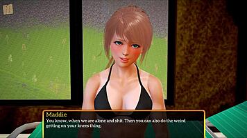 in my new family, the redhead milf seduces the blonde teen