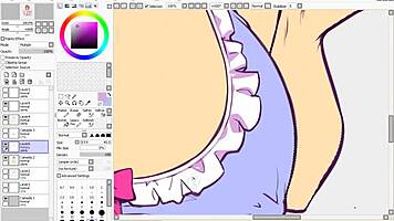 hentai speed drawing part three flats and shading