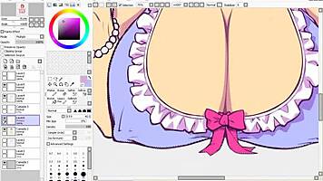 hentai speed drawing part three flats and shading