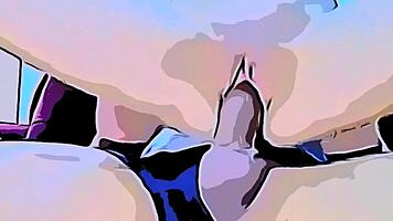 cartoon meteflix big dick enters tight pussy