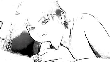 Cartoon Take on Me Blowjob by Nymphomaniac