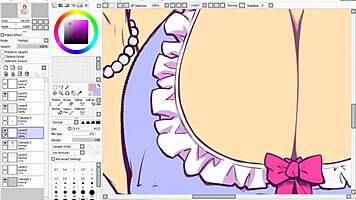 hentai speed drawing part three flats and shading