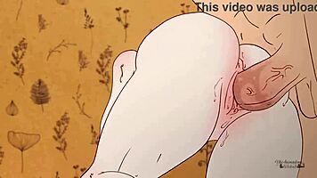 Frieren encounters sticky situation in Stark Fern hentai cartoon parody adventure