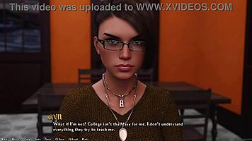 Being a dik 143 - hot rich brunette with makeup asks me hard questions