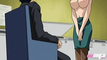 Horny Secretary in Uncensored Hentai Animation