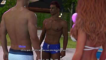 Wild Redhead Ex-Girlfriend Sucks Off in Taboo University Blowbang Scene