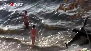 why is that hot teen 18+ babe getting hammered on the beach?