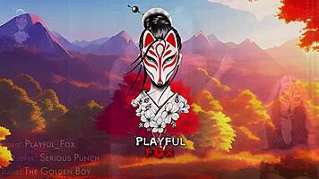 Golden boy bends over for doggystyle hentai fuck