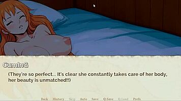 what's nami hiding under her outfit in lusty buccaneers hentai game ep 2?