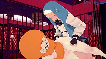 may and bridget have intense sex and anal in guilty gear hentai