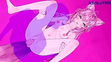 Hey, wanna see Hakui Koyori and Hoshimachi Suisei in wild 3D hentai sex?