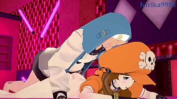 may and bridget have intense sex and anal in guilty gear hentai