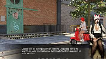 Wow, long legs on old dude's crotch in anime skirt! 😍