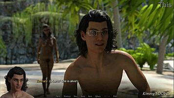 Lora Croft FUCKED hard by monster dicks on an enchanted island in wild gangbang!