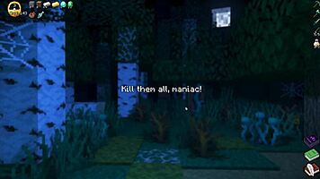 Wanna play Hornycraft? Double creampie in Alex's tight pussy awaits!