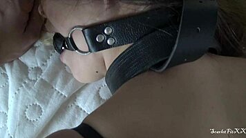 Step Sis Plays In BDSM Scene With Restraints