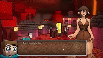 Hornycraft Parody Hentai Game Ep 48 Public Creampie