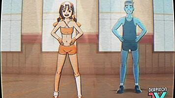 eri-chan's home workout with deepthroat and monster cock