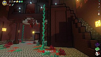 Hornycraft parody hentai game ep 45 contrasts femdom with huge cum on face.