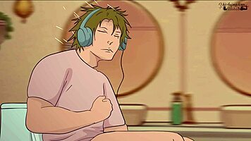 Louis Stuck Outside Toilet, Family Guy Hentai Parody with Wild Assfucking Action