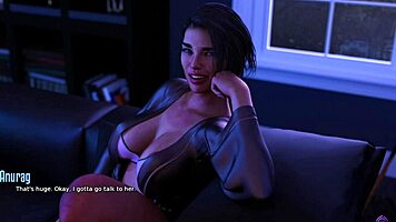 step son seducing his sexy step mom with a massage at night in 3d hentai animated porn from life in santa county.