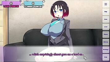 Elma Parody Hentai Game Ep 1: Sexy Dragon Maid Skips Foreplay