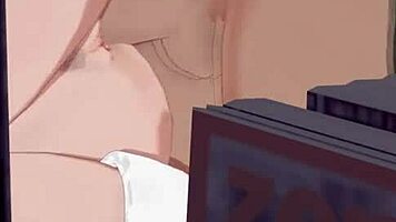 April Oneil Enjoys a Relaxing Day with Co-Worker in Cartoon Setting