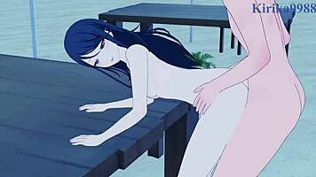 Ichika hoshino and ena shinonome engage in intense creampie sex in project sekai hentai 3d cartoon