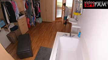 Stepsis Craves Stepbro's Monster Cock After Catching Him Watching Her Naked