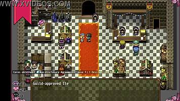 in the hentai game ceres and the contract guild the massage chair makes the petite witch cry with pleasure