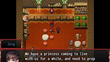 Redhead MILF Blocks Him with Giant Tits in Harem Game Ep 14