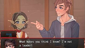 Harem game episode with goblin princess kiss