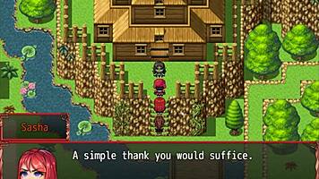 Redhead MILF Blocks Him with Giant Tits in Harem Game Ep 14