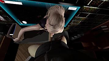 fucked a game character in 3d hentai animation with big tits and ass