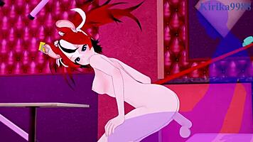 I’m obsessed with Hakos Baelz and Nanashi Mumei’s intense 3D hentai sex!