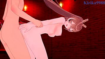 I’m obsessed with Hakos Baelz and Nanashi Mumei’s intense 3D hentai sex!