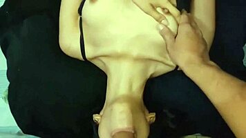 Hot Babe Enjoys Anal Creampie Close-Up