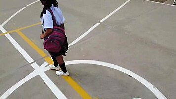 how does a peruvian guy pick up a schoolgirl in his mototaxi for outdoor action?