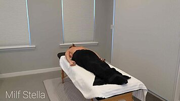 Redhead Milf with Huge Tits Oiled for Hot Massage