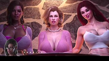yo, stepmother and step aunty getting wild at the bar in 3d hentai! 😜
