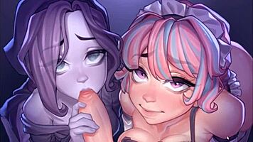 Harem in Another World Hentai Game Ep 19: Ghost and Maid Double Contest