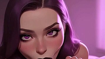 cute gothic girl craves bbc cum in mouth pov