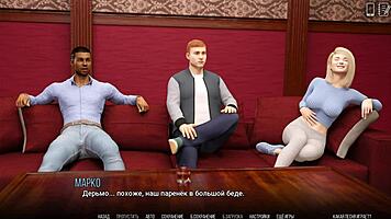 friend at university gives blowjob in anime game part 20