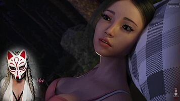 just saw this shy asian college girl dive into outdoor games