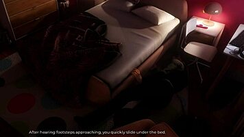 Stepsis masturbates with huge dildo and dreams of big thick cock