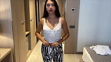 Cleaning Girl Wanted Cash, Got Creampie in Mouth Instead