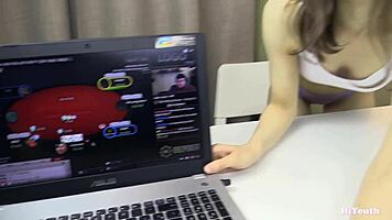 couldn't resist cumming inside my stepsister's tight pussy with that monster cock